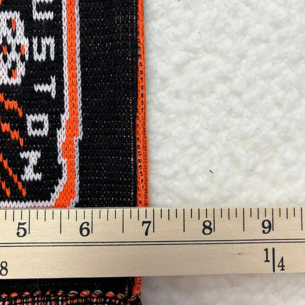 Adidas Houston Dynamo MLS Soccer Scarf Orange Black Knit Made in‎ England